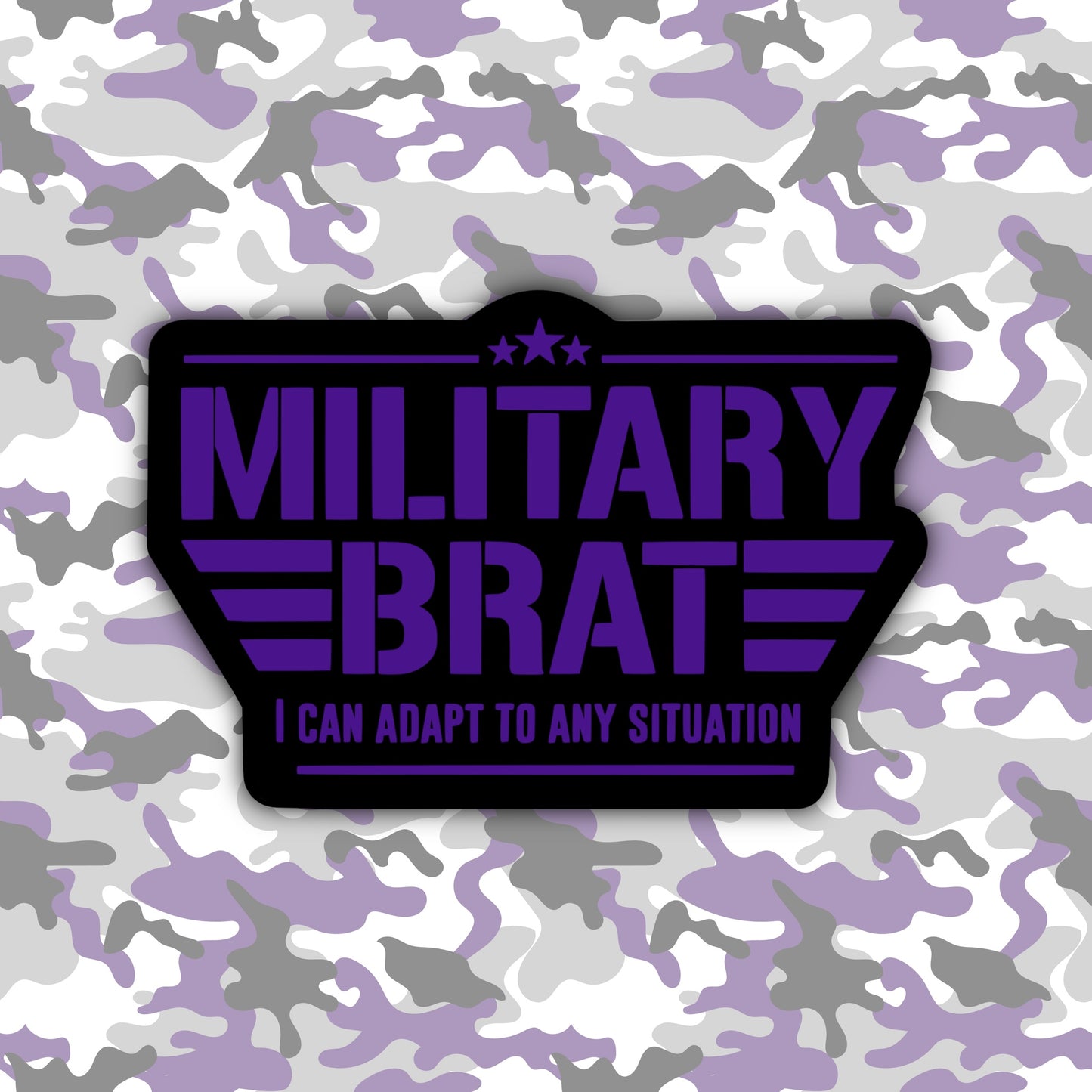 Purple Up! Military Brat Vinyl Sticker
