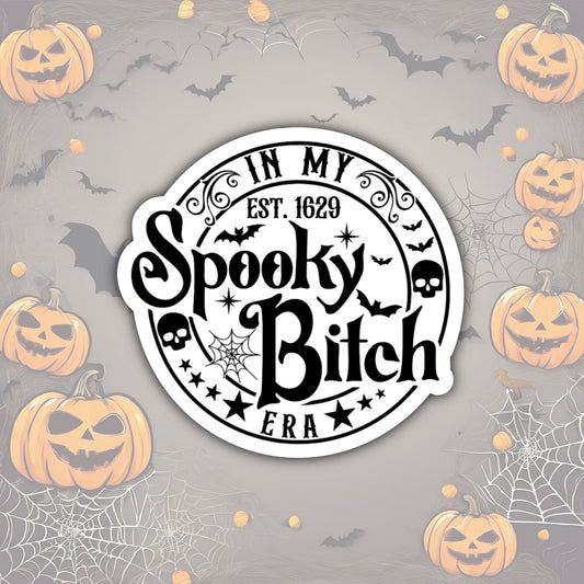 In My Spooky B*tch Era Waterproof Vinyl Sticker